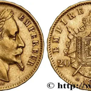 Édition Limitée 20 francs or Napoléon III, tête laurée 1870 Strasbourg F.532/24 fmd_605878 Modernes