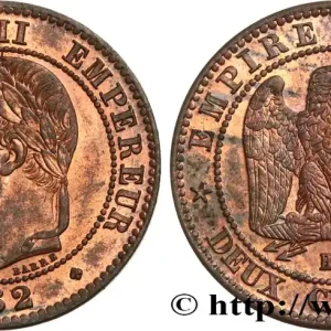 Deux centimes Napoléon III, tête laurée 1862 Strasbourg F.108A/6 fmd_603514 Modernes Nouvelle Collection
