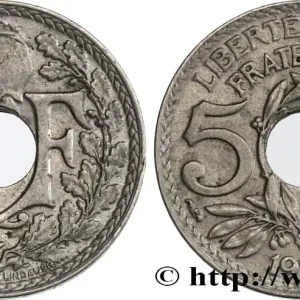 Authentique 5 centimes Lindauer, grand module 1918 Paris F.121/2 fmd_553153 Modernes