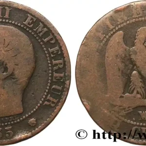 Promotion Saisonnière Cinq centimes Napoléon III, tête nue 1855 Marseille F.116/26 fmd_594112 Modernes