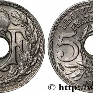 5 centimes Lindauer, petit module 1933 Paris F.122/16 fmd_604165 Modernes Dernière Chance