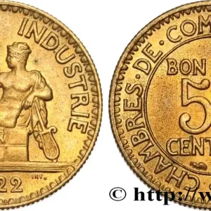 50 centimes Chambres de Commerce 1922 Paris F.191/4 fmd_594139 Modernes Certifié