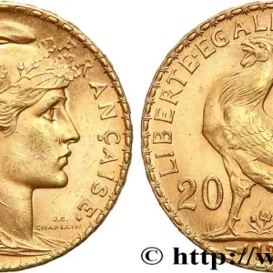 Commande En Gros 20 francs or Coq, Liberté Égalité Fraternité 1913 Paris F.535/7 fmd_611505 Modernes