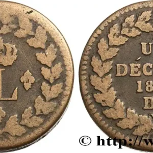 Un décime à l’L couronnée 1814 Strasbourg F.132/1 fmd_583692 Modernes En Vogue