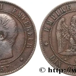 Premium Dix centimes Napoléon III, tête nue 1857 Strasbourg F.133/43 fmd_586748 Modernes