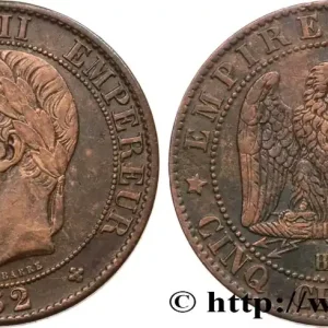 Cinq centimes Napoléon III, tête laurée 1862 Strasbourg F.117/8 fmd_587061 Modernes Meilleur Prix