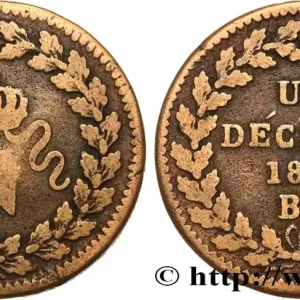 Un décime à l’N couronnée 1815 Strasbourg F.131A/1 fmd_596654 Modernes Livraison Gratuite