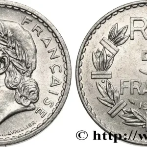 Nouvel Arrivage 5 francs Lavrillier, aluminium 1950 Beaumont-Le-Roger F.339/21 fmd_597651 Modernes