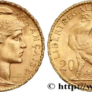 20 francs or Coq, Liberté Égalité Fraternité 1907 Paris F.535/1 fmd_605885 Modernes Marque