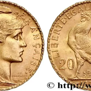 20 francs or Coq, Liberté Égalité Fraternité 1914 Paris F.535/8 fmd_605896 Modernes Seulement Aujourd’hui