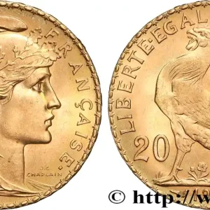 20 francs or Coq, Liberté Égalité Fraternité 1914 Paris F.535/8 fmd_630827 Modernes Meilleure Vente