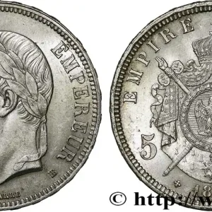 Bon Plan 5 francs Napoléon III, tête laurée 1869 Strasbourg F.331/15 fmd_612189 Modernes