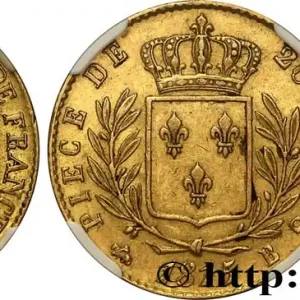 20 francs or Louis XVIII, buste habillé 1815 Rouen F.517/11 fmd_611606 Modernes Pas Cher