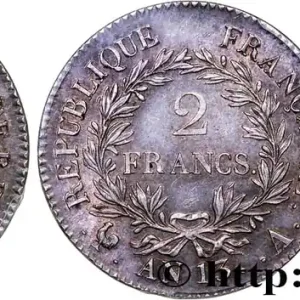 Meilleure Vente 2 francs Napoléon Empereur, Calendrier révolutionnaire 1805 Paris F.251/12 fmd_610660 Modernes