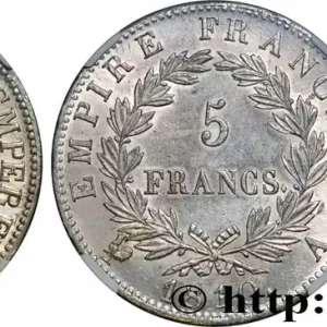 Quantité Limitée 5 francs Napoléon Empereur, Empire français 1810 Paris F.307/14 fmd_601510 Modernes
