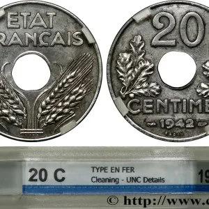 Dernier Modèle Essai de 20 centimes fer 1942 Paris F.154/2 fmd_600953 Modernes