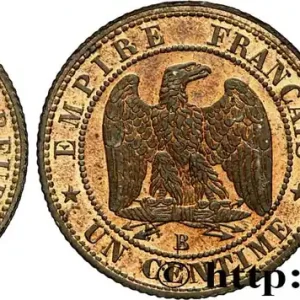 Prix Bas Piéfort de Un centime Napoléon III Tête Nue, tranche striée 1857 Rouen Maz.1731 a fmd_600904 Modernes
