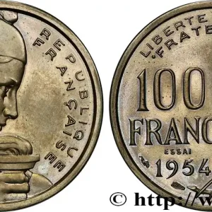 Essai-piéfort au double de 100 francs Cochet 1954 GEM.230 EP1 fmd_600896 Modernes Acheter En Ligne