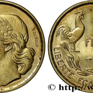 Essai-piéfort au double de 20 francs G. Guiraud, 4 faucilles 1952 Paris GEM.211 EP1 fmd_600893 Modernes Bon Marché