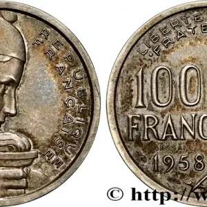 Essai-piéfort de 100 francs Cochet en argent 1958 GEM.230 EP2 fmd_600872 Modernes Expédition Rapide