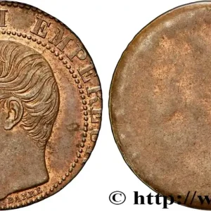 Cinq centimes Napoléon III, tête nue, Uniface, Fautée erreur de flan n.d. s.l. F.116/ var. fmd_599502 Modernes Haute Qualité