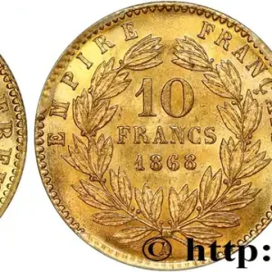 10 francs or Napoléon III, tête laurée 1868 Paris F.507A/17 fmd_587687 Modernes Marque