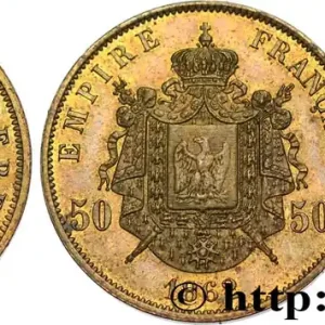 Populaire 50 francs Napoléon III, tête laurée, FACTICE pour le Film “Le Tricheur” 1862fmd_581288 Modernes