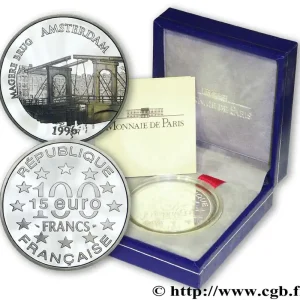 Belle Épreuve 15 euro / 100 francs - Magere Brug (Amsterdam, Pays-Bas) 1996 Paris F5.2021 1 fmd_606030 Modernes Top Vente