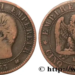 Cinq centimes Napoléon III, tête nue 1855 Bordeaux F.116/24 fmd_589486 Modernes Offre Exclusive