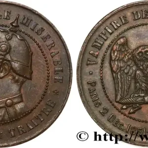 Médaille satirique Cu 32, type C “Chouette monétaire” 1870 Schw.C3b fmd_573969 Modernes Bon Marché