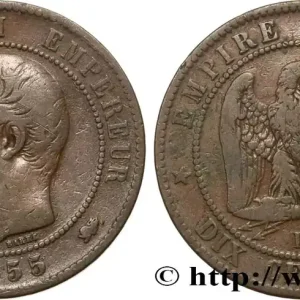 Top Vente Dix centimes Napoléon III, tête nue 1855 Lyon F.133/26 fmd_599249 Modernes