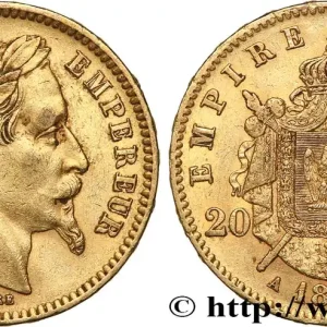 Livraison Mondiale 20 francs or Napoléon III, tête laurée 1866 Paris F.532/13 fmd_611449 Modernes