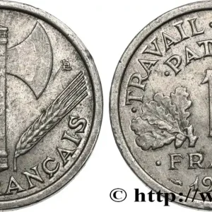 1 franc Francisque, légère 1944 Beaumont-Le-Roger F.223/6 fmd_587306 Modernes Haute Qualité