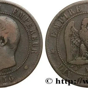 Dernier Modèle Dix centimes Napoléon III, tête nue 1856 Marseille F.133/39 fmd_593615 Modernes