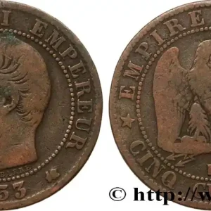 Cinq centimes Napoléon III, tête nue 1853 Bordeaux F.116/5 fmd_594114 Modernes Vente Flash