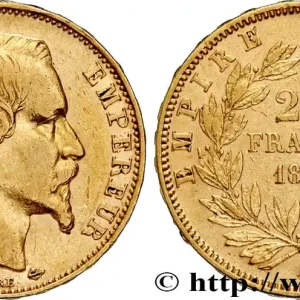 Fait Main 20 francs or Napoléon III, tête nue 1856 Paris F.531/9 fmd_605851 Modernes