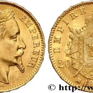20 francs or Napoléon III, tête laurée 1867 Strasbourg F.532/17 fmd_605873 Modernes Certifié