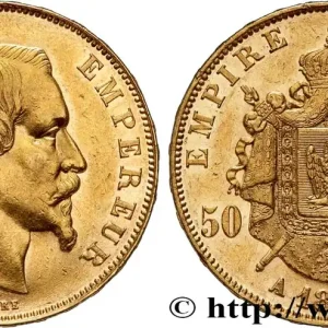 Meilleure Vente 50 francs or Napoléon III, tête nue 1858 Paris F.547/5 fmd_605900 Modernes