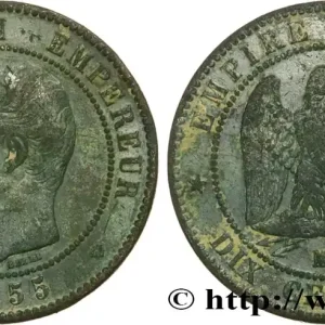 Dix centimes Napoléon III, tête nue 1855 Lille F.133/33 fmd_557955 Modernes Top Vente
