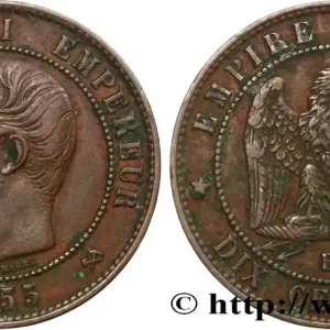 Must-Have Dix centimes Napoléon III, tête nue 1855 Rouen F.133/22 fmd_573256 Modernes
