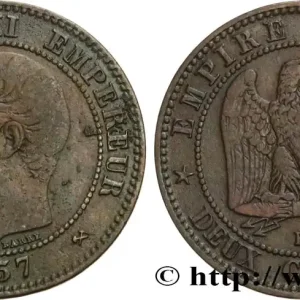 Quantité Limitée Deux centimes Napoléon III, tête nue 1857 Rouen F.107/45 fmd_583569 Modernes