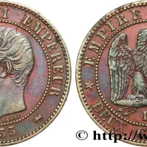 Deux centimes Napoléon III, tête nue 1855 Lyon F.107/28 fmd_585153 Modernes Affaire À Saisir