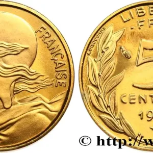 5 centimes Marianne, BE (Belle Épreuve), 4 plis 1997 Pessac F.125/40 var. fmd_585791 Modernes Meilleure Qualité