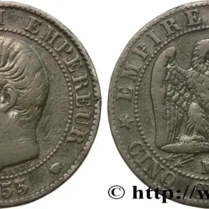 Cinq centimes Napoléon III, tête nue 1855 Marseille F.116/26 fmd_586397 Modernes Offre Limitée