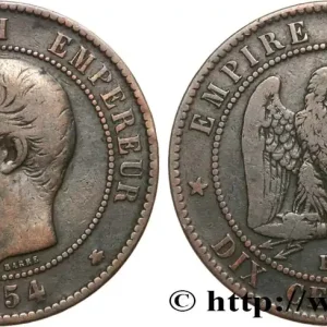 Populaire Dix centimes Napoléon III, tête nue 1854 Strasbourg F.133/13 fmd_586764 Modernes