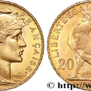20 francs or Coq, Liberté Égalité Fraternité 1909 Paris F.535/3 fmd_616109 Modernes Populaire