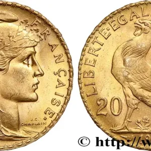 20 francs or Coq, Liberté Égalité Fraternité 1909 Paris F.535/3 fmd_616039 Modernes Bon Plan