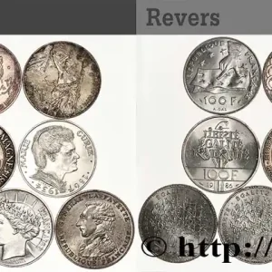 Prix Choc Lot de 10 pièces de 100 francs commémoratives - - F.-/ fmd_559815 Modernes