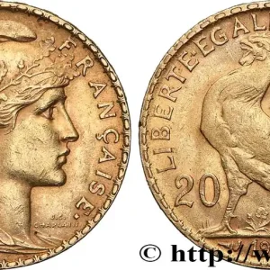 20 francs or Coq, Dieu protège la France 1906 Paris F.534/11 fmd_611485 Modernes Paiement Sécurisé