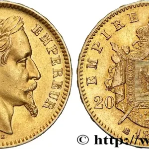 Dernière Chance 20 francs or Napoléon III, tête laurée 1865 Strasbourg F.532/12 fmd_611444 Modernes